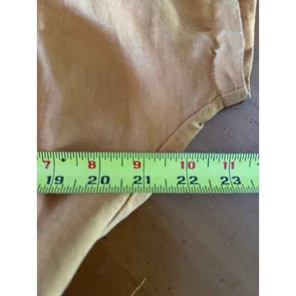 Mango Lyocell Jumpsuit With Belt Straight Leg Utility Pockets Mustard Size XXL - Picture 12 of 13